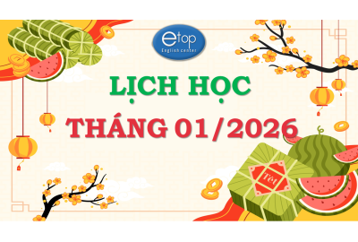 LỊCH HỌC THÁNG 01/2026